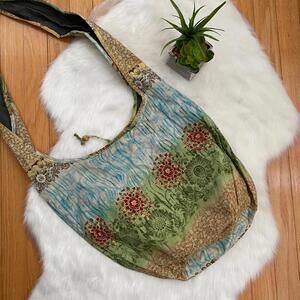 Bohemian Style Floral Pattern Shoulder Bag